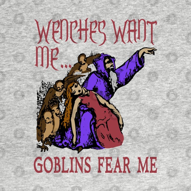 Wenches Want Me Goblins Fear Me - Meme, Wizard, Parody by SpaceDogLaika